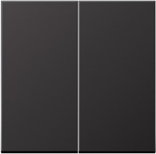 Лицевая панель Jung LS990 metal для 2-кл. выключателя алюминий темный  картинка